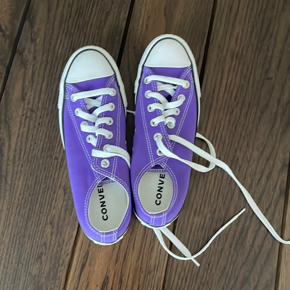 Brand new purple converse
